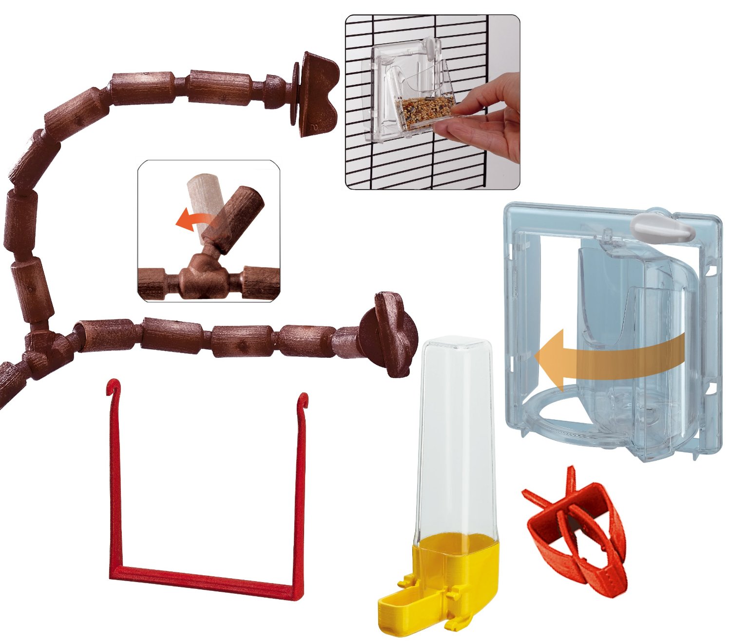 Fågelbur Giulietta 6  81x41x64cm - 2