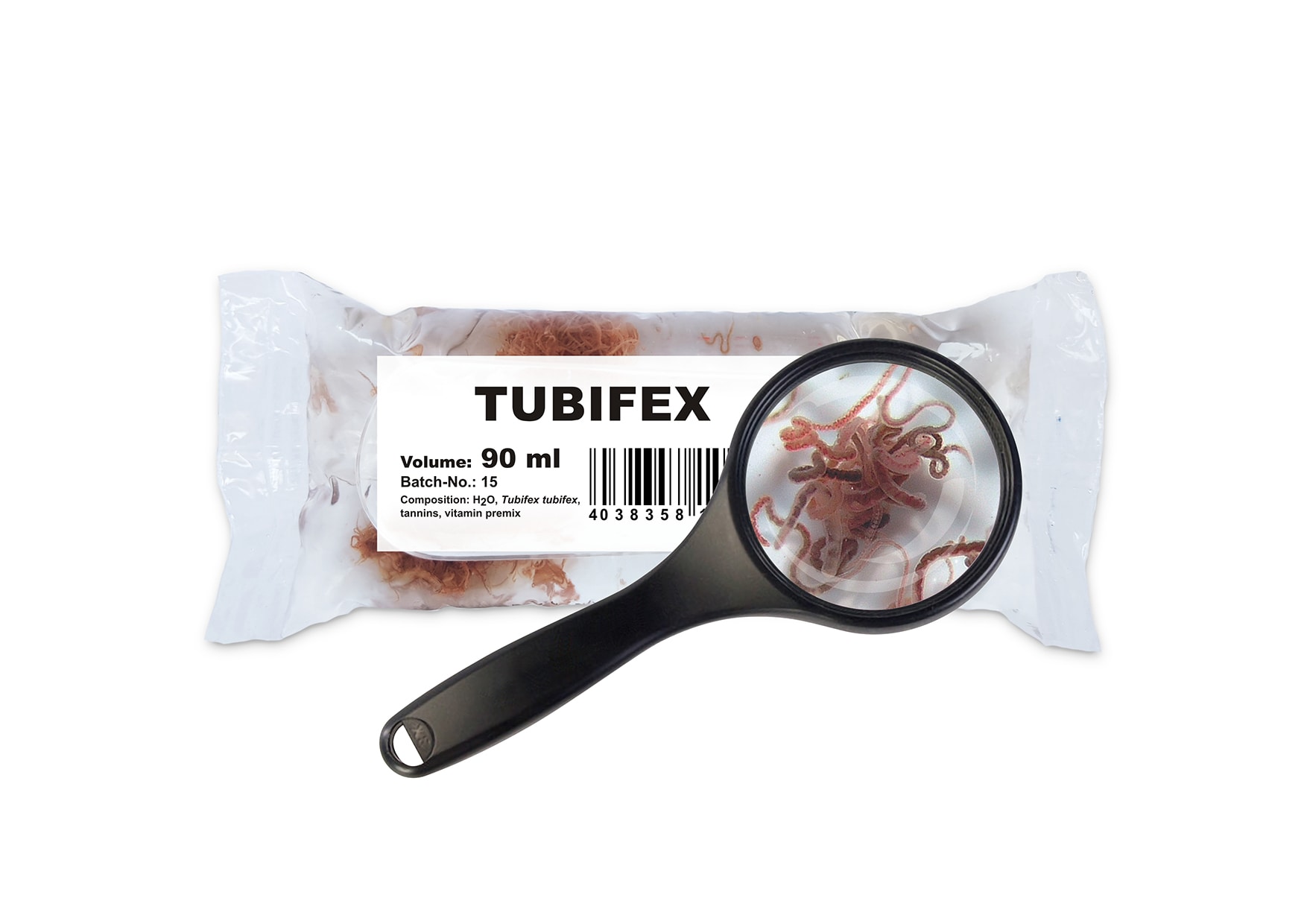 Levande Vita Mygglarver/Tubifex