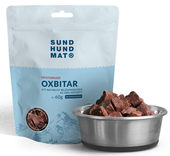 Sund hundmat frystorkade oxbitar 60gr