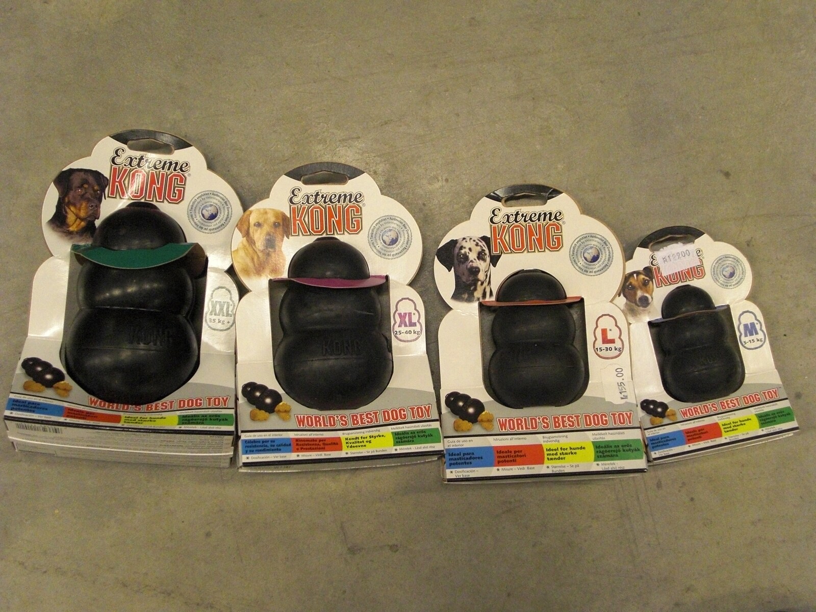 Kong Extreme Svart, 5 storlekar