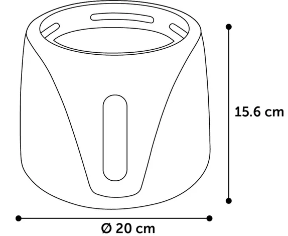 Vattenfontän Adriana med sensor 2 liter