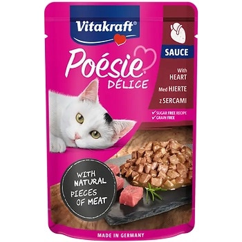 Vitakraft Poesi deli sauce med hjärta 85g