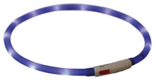 Flash light ring blå USB silicon xs-xl 70cm