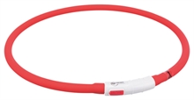 Flash light ring röd USB silicon xs-xl 70cm