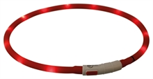 Flash light ring röd USB silicon xs-xl 70cm