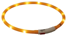 Flash light ring orange USB silicon xs-xl 70cm