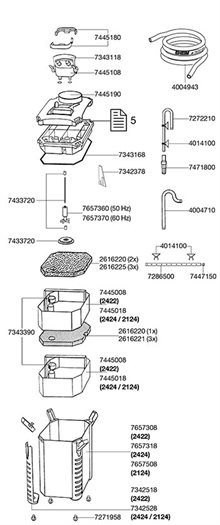Eheim O-ring Pumphus Professionel 2222-2324