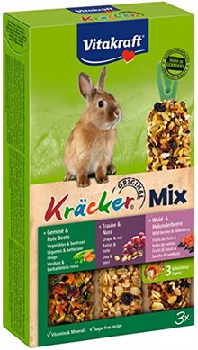 Vitakraft Kräcker Hamster 3-pack med honung/nötter/frukt