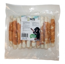 2pets tuggrulle m kyckling 17cm 18-pack