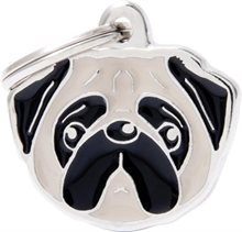 ID-bricka Mops Fawn