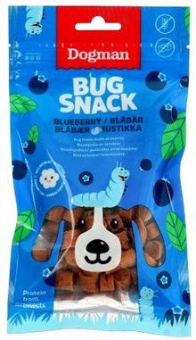 Dogman Bug Snack blueberry 80g