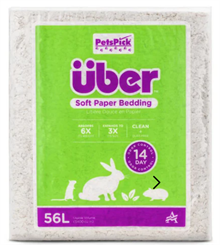 Über Papperströ/smådjursströ 56L Vit