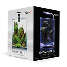 AquaEL Shrimp Set Day&Night 19L Svart