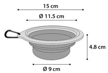 Reseskål Silikon 375ml