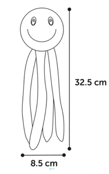 Plysch Octopus 33cm