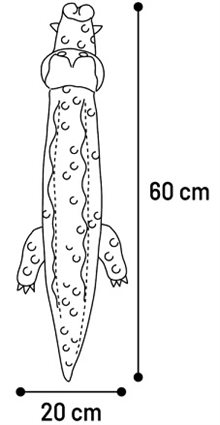 Ruben Crocodile Utan Fyllning 60cm