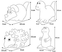 Latex Donnie Dino ca 6cm olika sorter