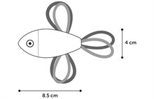 Kattleksak Asli Fisk 12,5cm