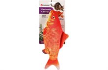 Sprattlande guldfisk m catnip 28cm inkl. USB-laddare