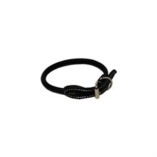Halsband rundsytt läder - flera storlekar