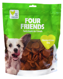 FourFriends Chicken & liver chip 400g