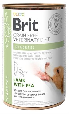 Brit Dog Vet Diabetes 6st x 400g Våtfoder