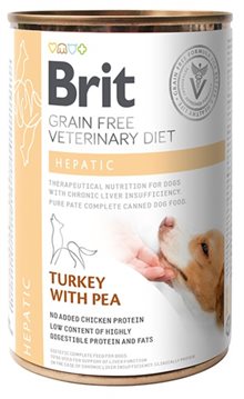 Brit Dog Vet Heptatic 6st x 400g Våtfoder