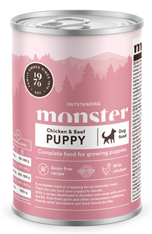 Monster Våt Puppy Chicken & Beef 400g
