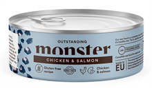 Monster Katt Våtfoder Kyckling/Lax 100g