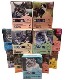 Bozita Våtfoder Katt 6x370g i gele olika sorter