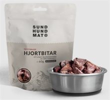 Sund hundmat frystorkade Hjortbitar 60gr