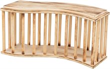 Wave Höhäck med lock 37x19cm Flamberat trä