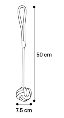 Flytande repknut med rep 50cm
