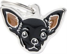 ID-bricka Chihuahua Svart