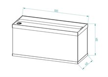 Element akvarium 180L inkl bänk Svart