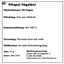 Vitapol Fågelkol 8g