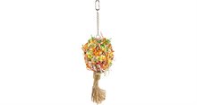 Fågelleksak papyr parakit 36cm