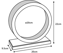 Hamsterhjul trä 20cm