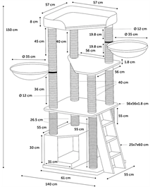 Klösmöbel Babel 150cm