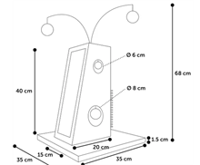 Klösmöbel Lara grå 68cm