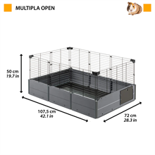 Marsvinsbur Multipla Open 108x72xH50cm