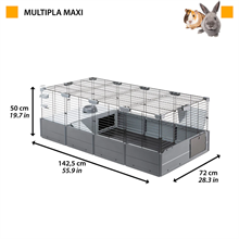 Kanin/marsvinsbur Multipla Maxi 142,5x72xH50cm