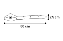 Snake Monsjo rosa 50cm